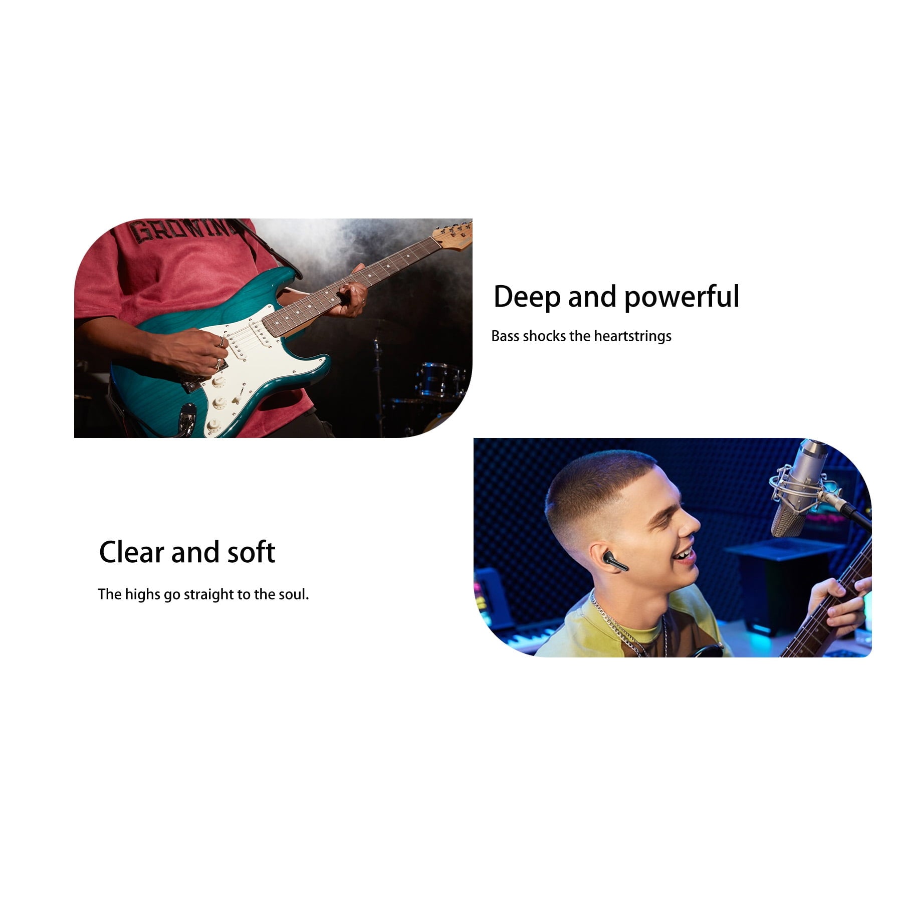 Wireless Earbuds, Bluetooth Headphones Hi-Fi Stereo 3D Bass Ear Buds, 4 ENC Noise Cancelling Mic, 34Hrs USB-C in-Ear Earphones, IP7 Waterproof Workout Sport for Laptop Pad Android iOS